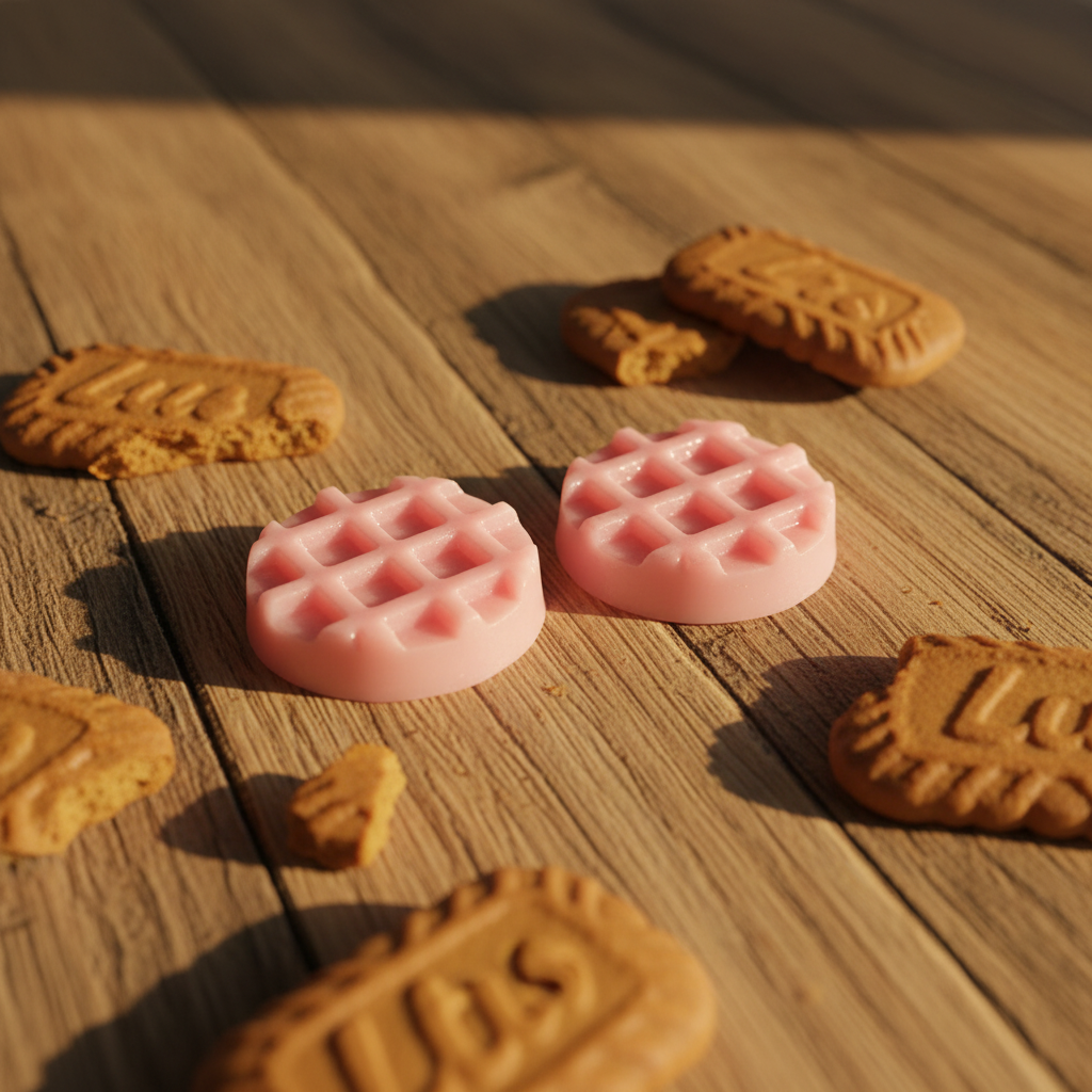 Fondants parfumés par 2 gaufrettes parfum Speculos